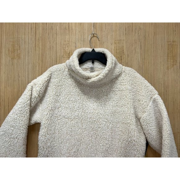 Xersion - Women's Super Soft Fleece Mock Neck Pullover Sweater - White - Medium - Picture 13 of 14